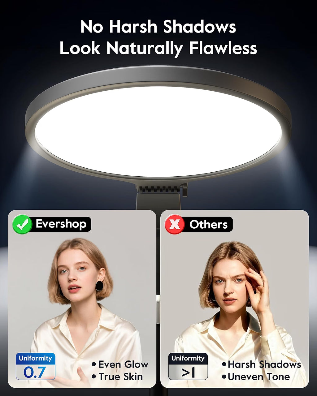 Evershop P03 Ring Light with Stand