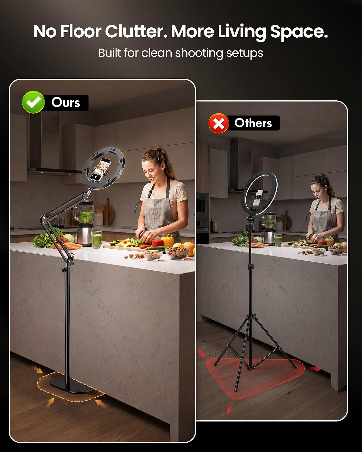 Eversop 621 Ring Light with Stand Tripod