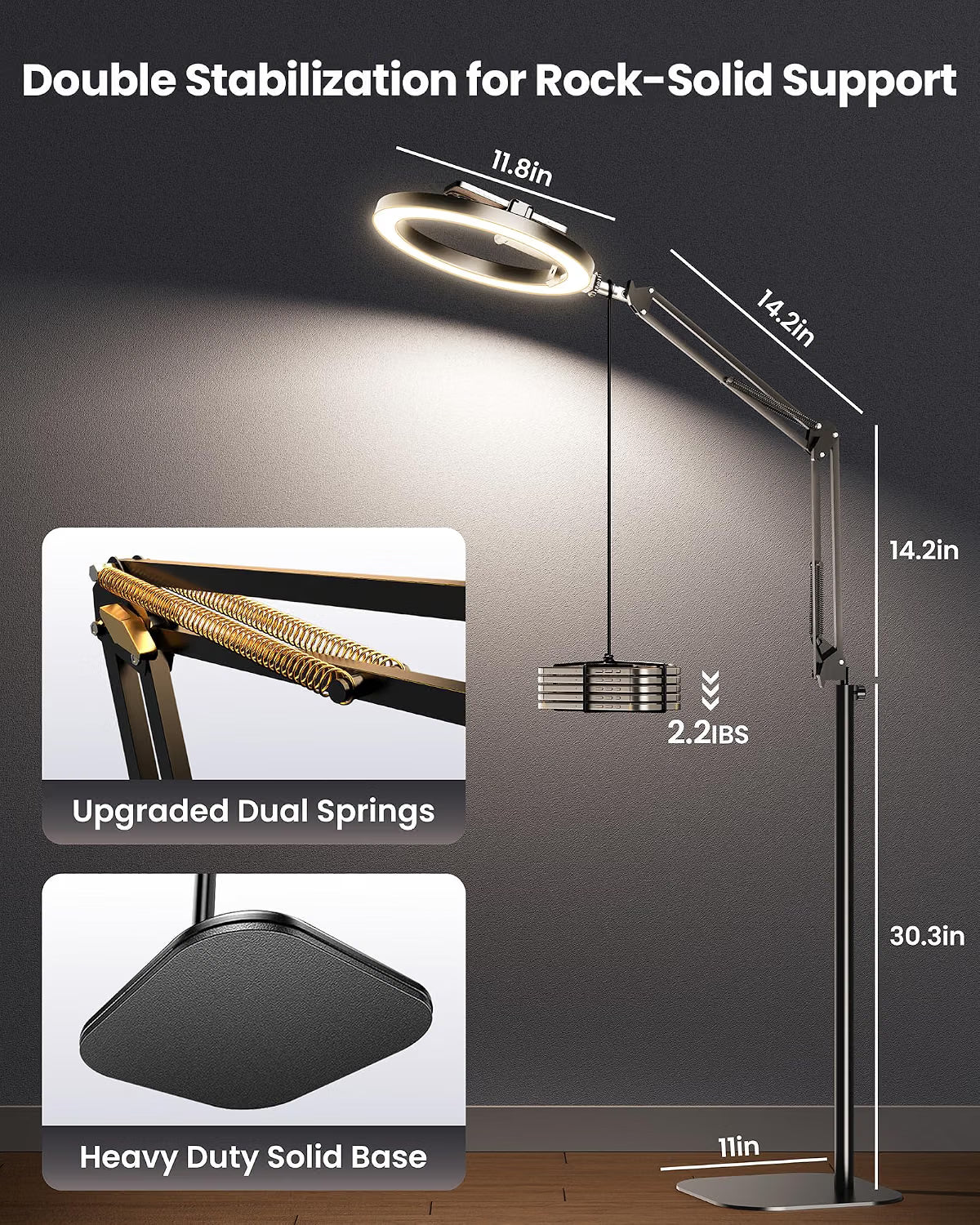 Eversop 621 Ring Light with Stand Tripod