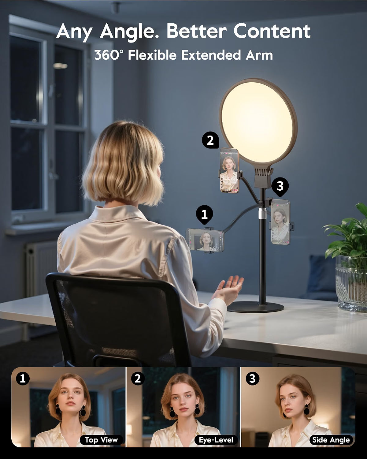 Evershop P03 Ring Light with Stand