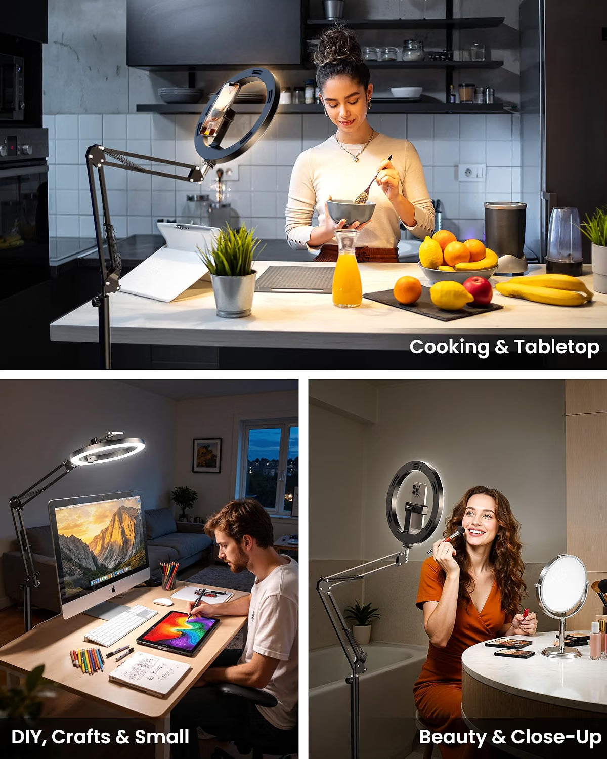 Eversop 621 Ring Light with Stand Tripod
