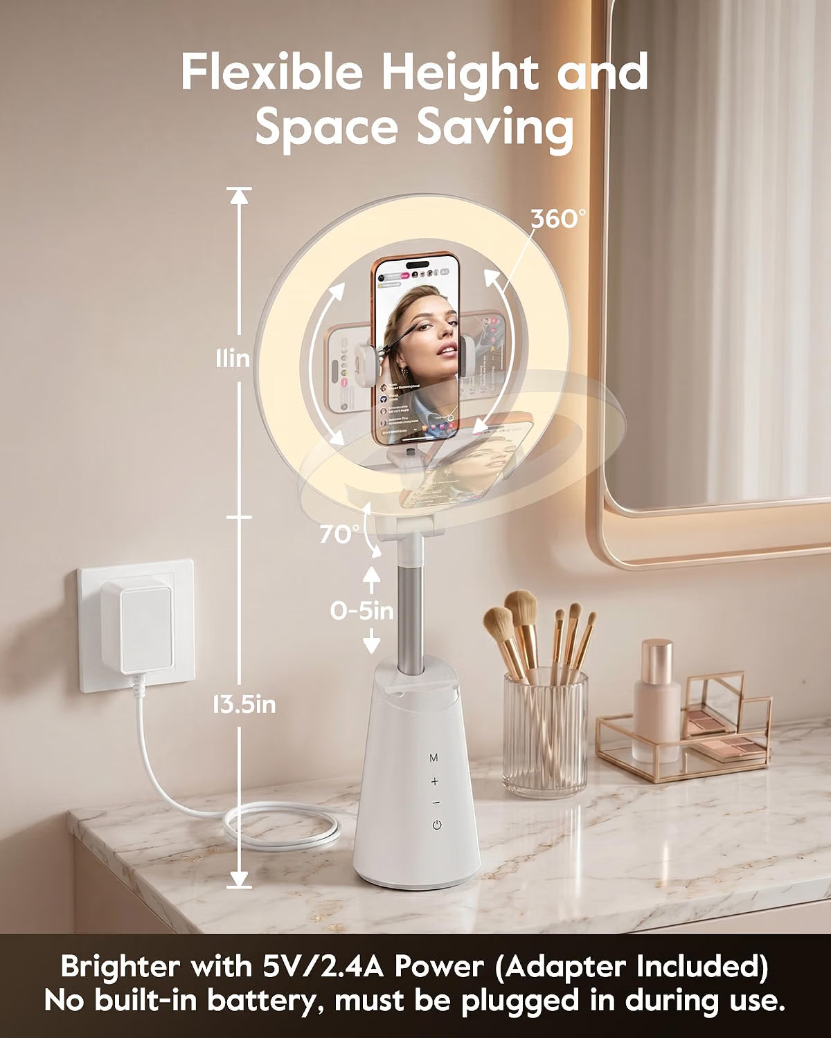 HALLUV Makeup Light  for Video Recording, Live Stream, TikTok, YouTube